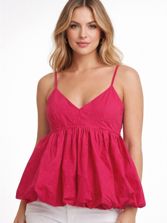 CeCe Tops - CeCe Hot Pink Spaghetti Strap Dress